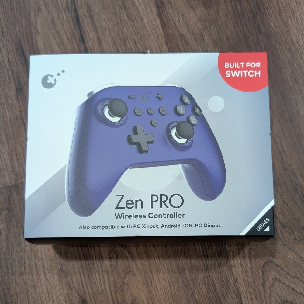 NIB Zen Pro wireless controller for Nintendo switch purple color